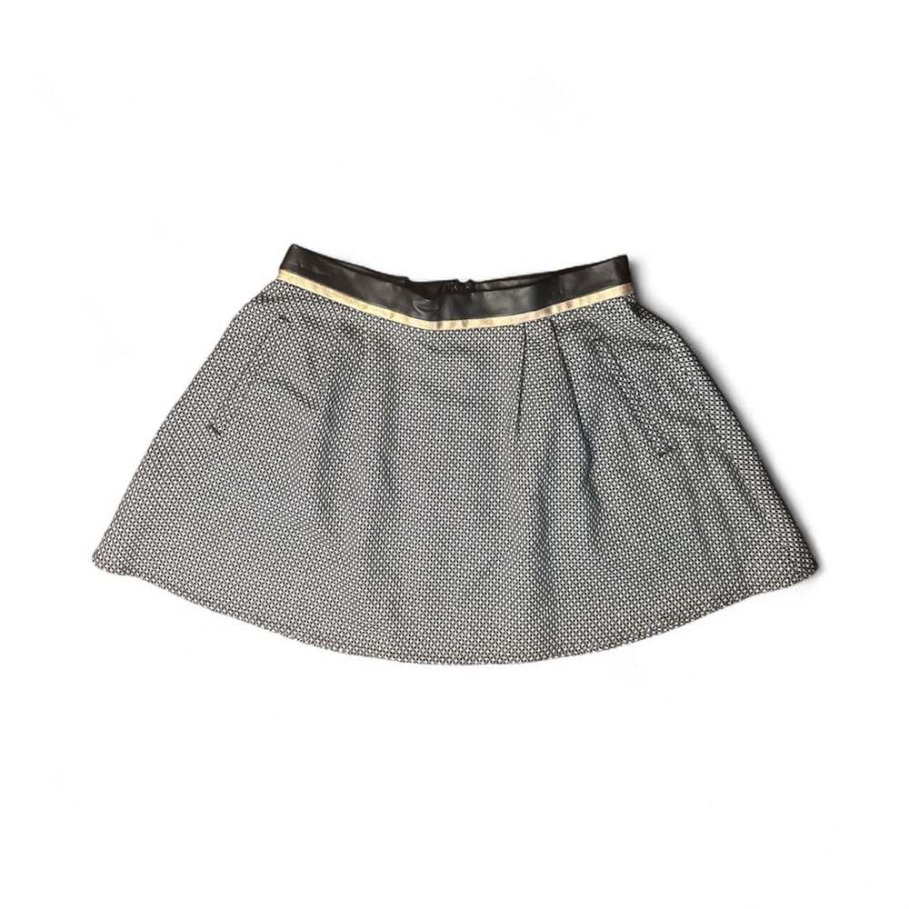 BCBGeneration Faux Leather Trim Skirt